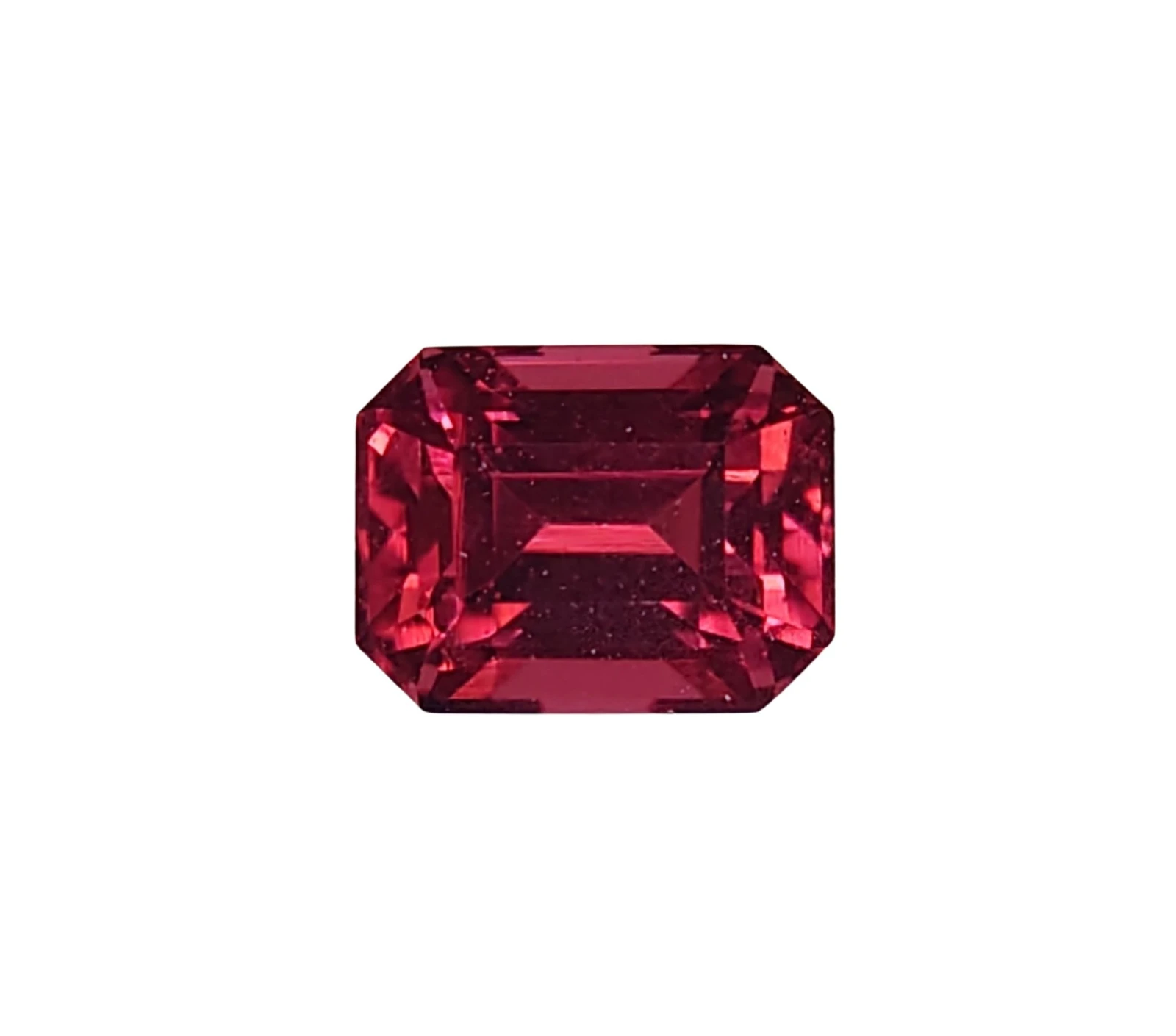 Umbalite Garnet 0.9ct Emerald Cut Faceted from Tanzania — view 1
